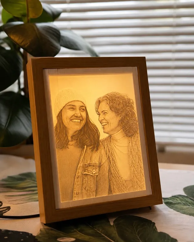Foto retroilluminata 3D